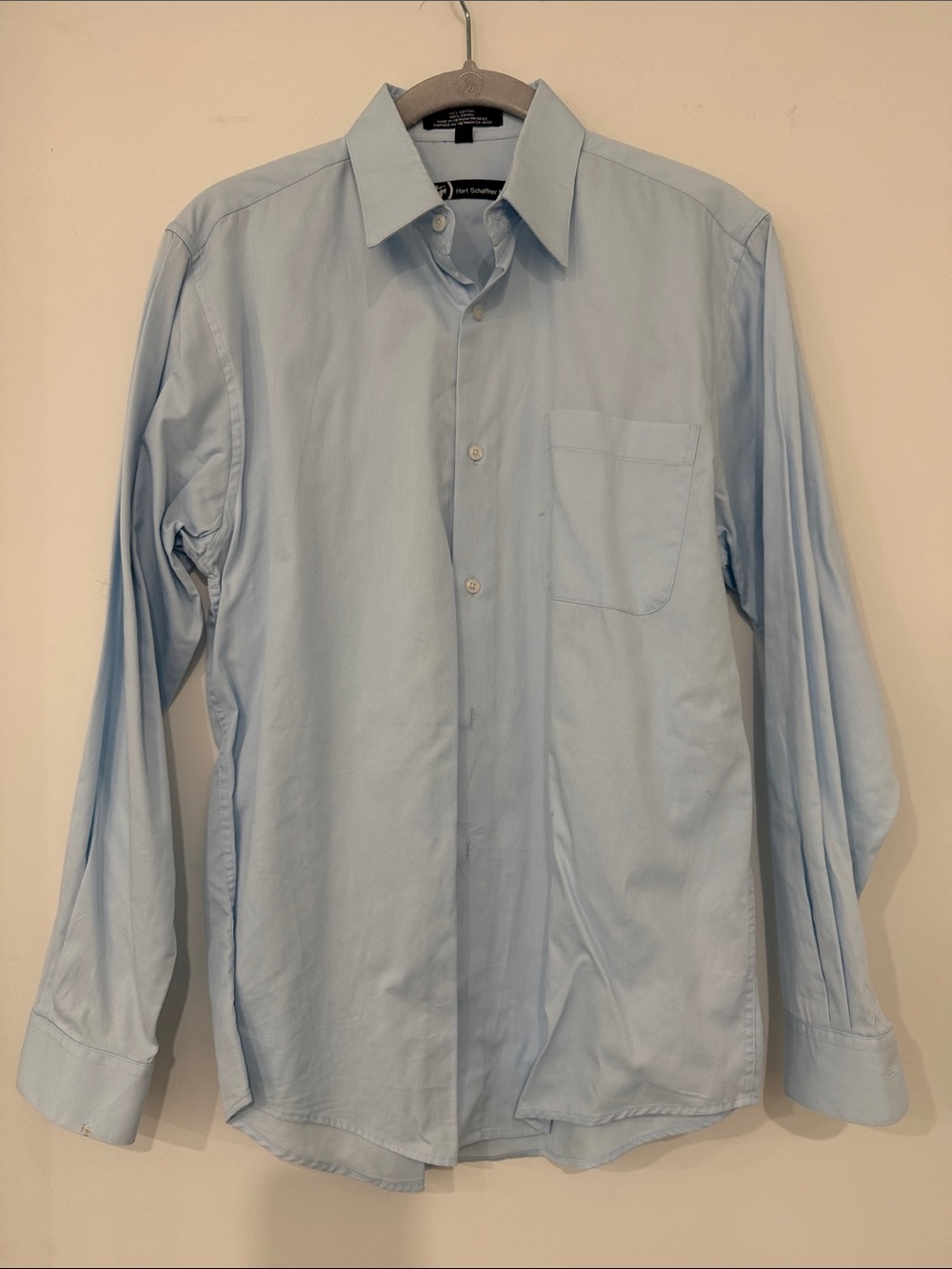 Hart Schaffner Marx Pale Blue Men's Dress Shirt